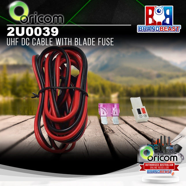 Oricom 2U0039 UHF DC Cable with Blade Fuse