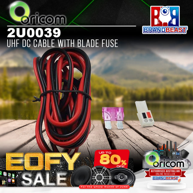 Oricom 2U0039 UHF DC Cable with Blade Fuse