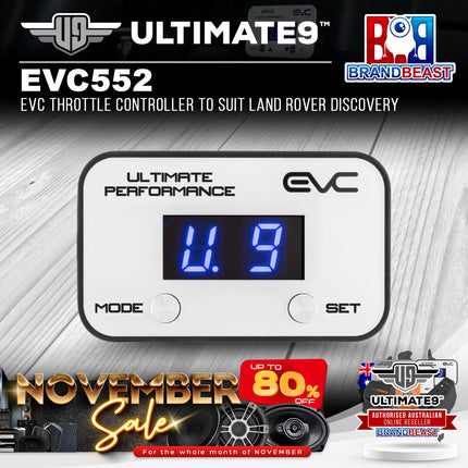 Ultimate9 EVC552 EVC Throttle Controller to Suit Land Rover Discovery