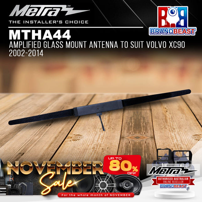 Metra MTHA44 Amplified Glass Mount Antenna To Suit Volvo XC90 2002-2014