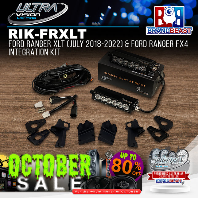 Ultra Vision Lighting RIK-FRXLT/PX3 5700K Integration Kit To Suit Ford Ranger XLT/FX4