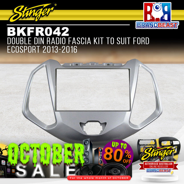 Stinger BKFR042 Double DIN Radio Fascia Kit To Suit Ford EcoSport 2013-2016