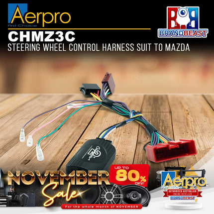 Aerpro CHMZ3C Steering Wheel Control Interface Suit Mazda Various Models