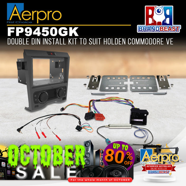 Aerpro FP9450GK Double DIN Grey Install Kit Suit Holden Commodore VE Series 1