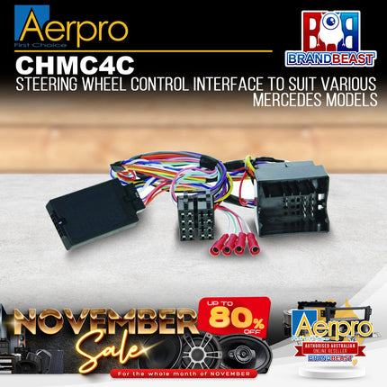 Aerpro CHMC4C Steering Wheel Control Harness Suit Mercedes E-Class/SLK