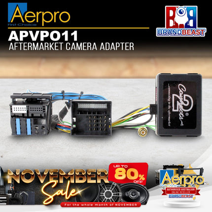 Aerpro APVPO11 Aftermarket Camera Adapter Harness to Suit Porsche