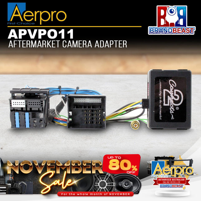 Aerpro APVPO11 Aftermarket Camera Adapter Harness to Suit Porsche