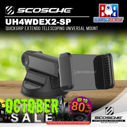 Scosche UH4WDEX2-SP QuickGrip CarMount Extendo Telescoping Universal Mount