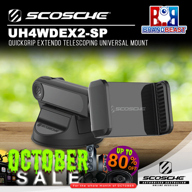 Scosche UH4WDEX2-SP QuickGrip CarMount Extendo Telescoping Universal Mount