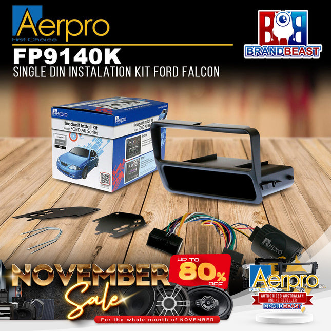 Aerpro FP9140K Single DIN Install Kit to Suit Ford Falcon AU Series 2/3