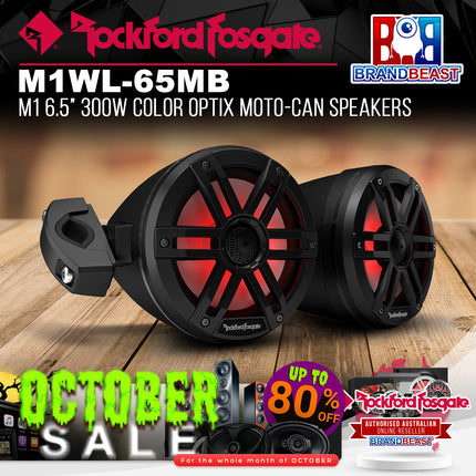Rockford Fosgate M1WL-65MB M1 6.5" 300W Color Optix Moto-Can Speakers
