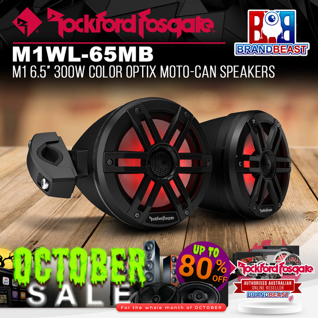 Rockford Fosgate M1WL-65MB M1 6.5" 300W Color Optix Moto-Can Speakers