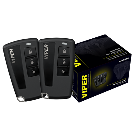 VIPER 3108V enhanced security system with dual 4-button transmitters, control center, and smartphone upgrade compatibility