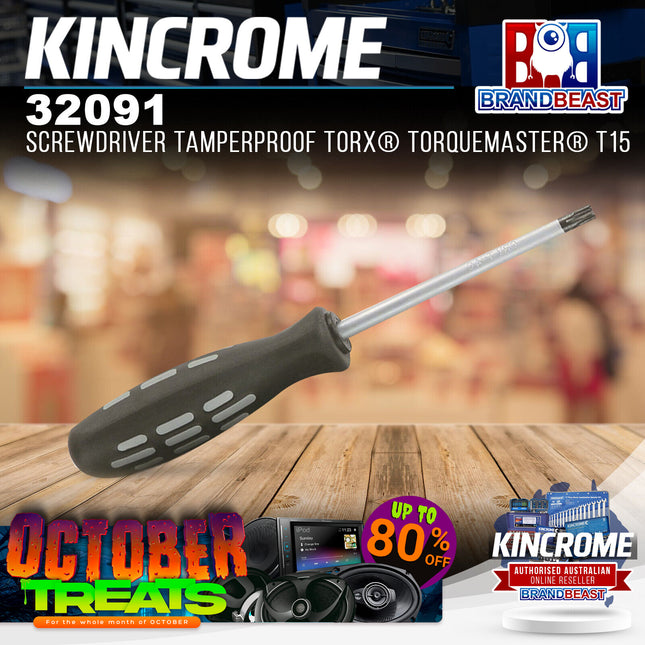 KINCROME 32091 Screwdriver Tamperproof Torx¬Æ TorqueMaster¬Æ T15