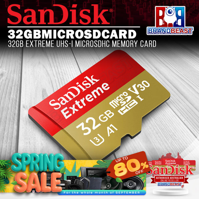 SanDisk 32GBMICROSDCARD 32GB Extreme UHS-I microSDHC Memory Card