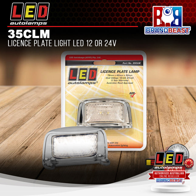 LED Autolamps 35CLM Licence Plate Light LED 12 or 24V