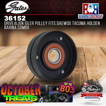 Gates 36152 Drivealign Idler Pulley Fits Daewoo Tacuma Holden Barina Combo