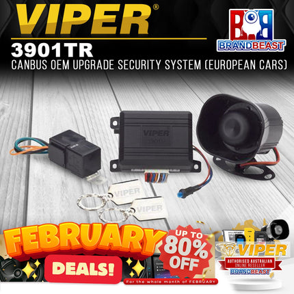 Viper 3901TR CANBUS OEM Upgrade Security System (European Cars)