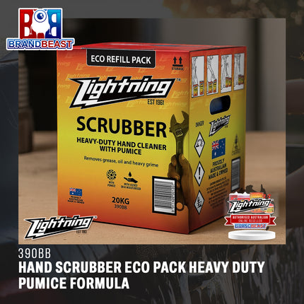 Lightning 390BB Hand Scrubber Eco Pack Heavy Duty Pumice Formula