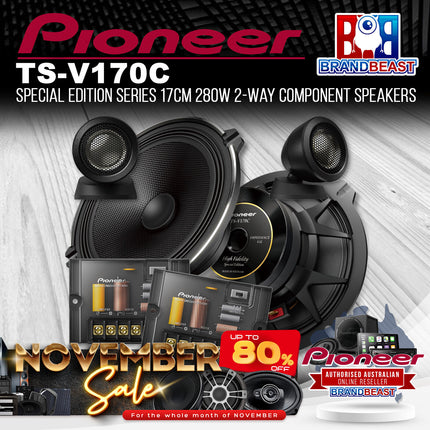 Pioneer TS-V170C Special Edition Series 17cm 280W 2-Way Component Speakers