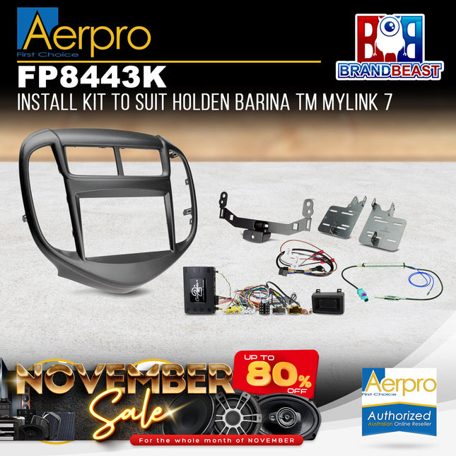Aerpro FP8443K Install Kit to Suit Holden Barina TM Mylink 7"