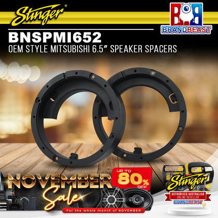 Stinger BNSPMI652 OEM Style Mitsubishi 6.5" Speaker Spacers