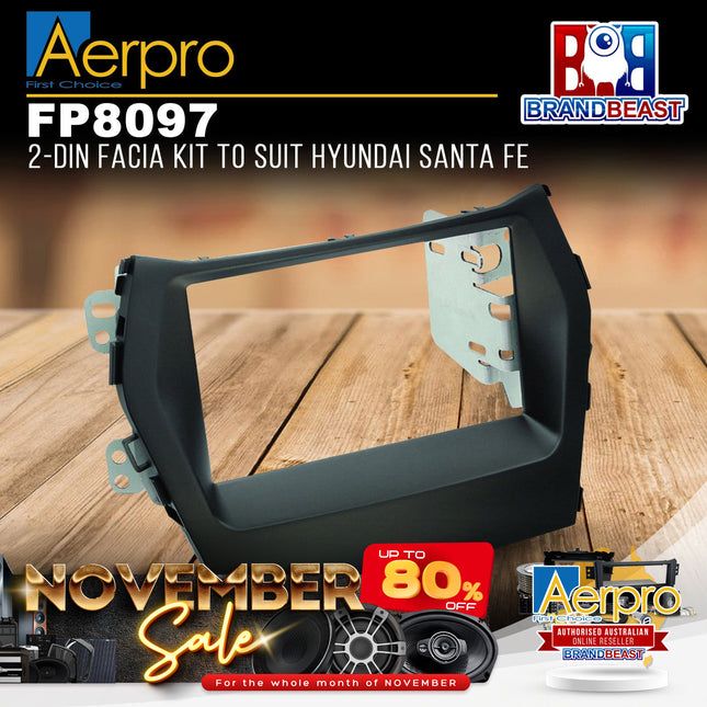 Aerpro FP8097 2-DIN Facia Kit to Suit Hyundai Santa Fe