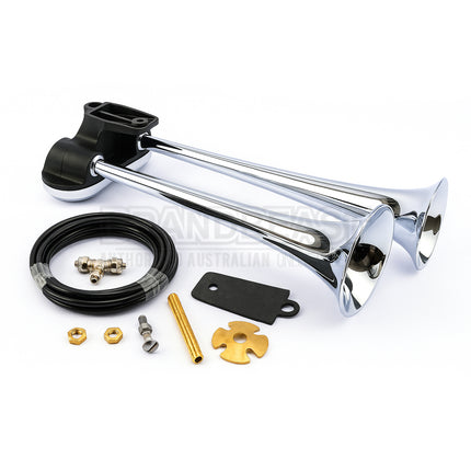 Hella 3PB005411001 Air Horn 12/24V Loud 118dB Dual-Tone Compact Horn Kit