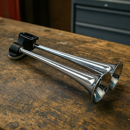 Hella 3PB005411001 Air Horn 12/24V Loud 118dB Dual-Tone Compact Horn Kit