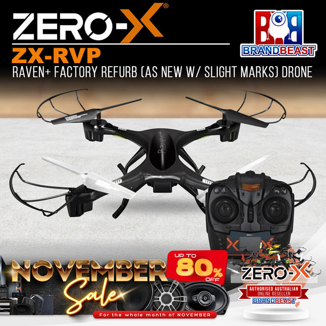 Zero-X Raven+ Factory Refurb Drone (As New W/ Slight Marks)