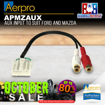 Aerpro APMZAUX Aux Input to Suit Ford/Mazda Vehicles