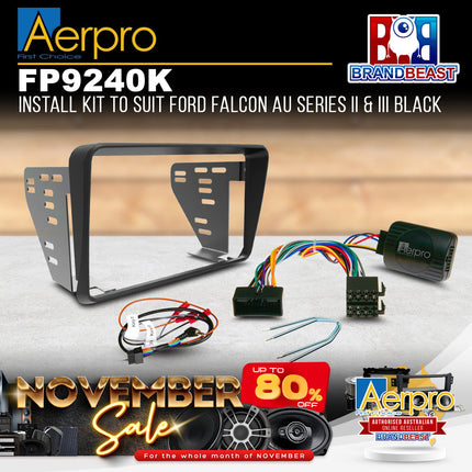 Aerpro FP9240K Double DIN Install Kit to Suit Ford Falcon AU Series 2/3