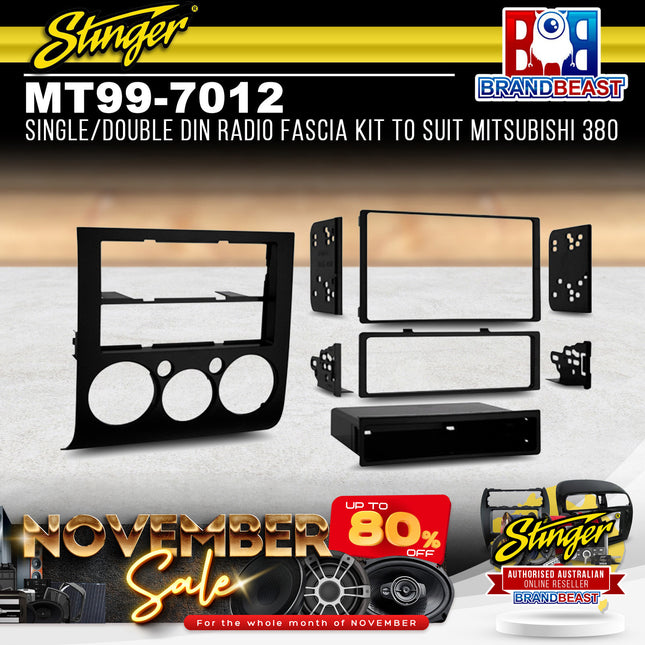 Metra MT99-7012 Single/Double DIN Radio Fascia Kit For Mitsubishi 380 2004-2011