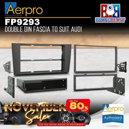 Aerpro FP9293 Single/Double DIN Facia Kit to Suit Audi Allroad C5
