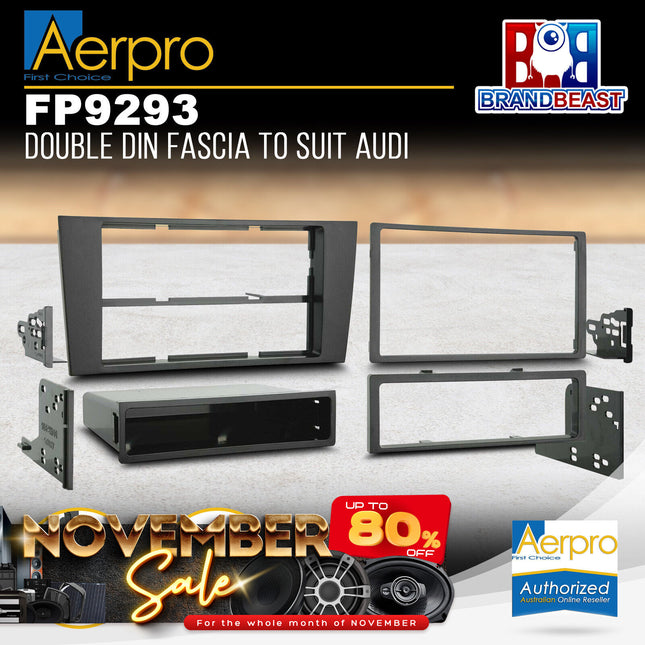 Aerpro FP9293 Single/Double DIN Facia Kit to Suit Audi Allroad C5