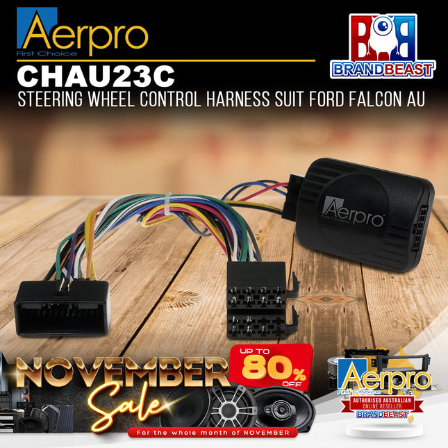 Aerpro CHAU23C Steering Wheel Control Harness Suit Ford Falcon AU