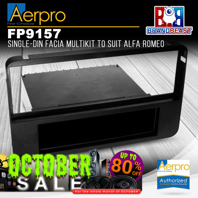 Aerpro FP9157 Single DIN Facia Kit to Suit Alfa Romeo 159/Spider/Brera