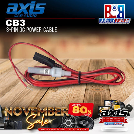 Axis CB3 3-pin Dc Power Cable