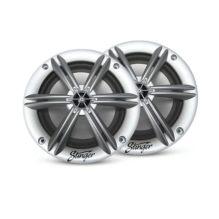 Stinger SEA65RGBS PowerSports Silver 6.5" RGB Speakers