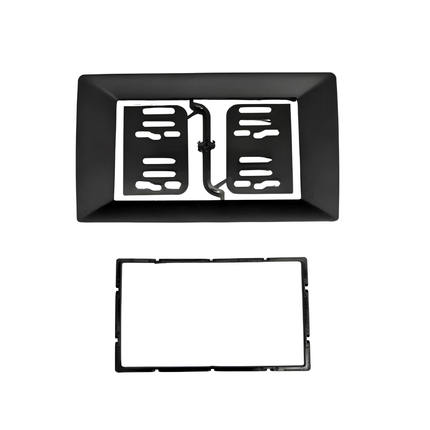 STINGER SF9-1027 10-Inch Trapezoid to 7-Inch Double DIN Adapter - Universal Format Converter for Standard Double DIN Head Unit Installation