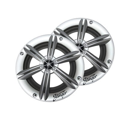 Stinger SEA65RGBS PowerSports Silver 6.5" RGB Speakers