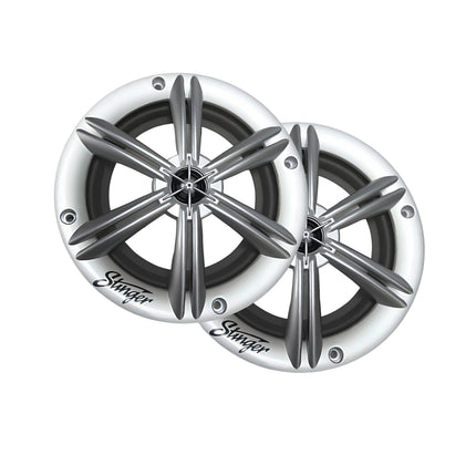 Stinger SEA65RGBS PowerSports Silver 6.5" RGB Speakers