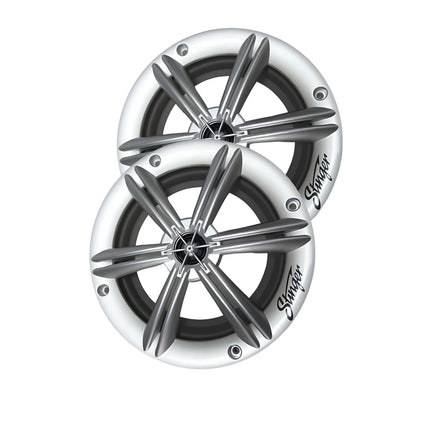 Stinger SEA65RGBS PowerSports Silver 6.5" RGB Speakers