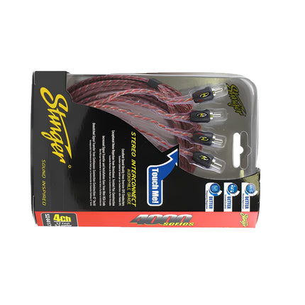 Stinger SI4417 5m 4000 Series 4 Channel RCA Interconnects