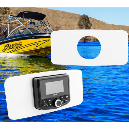 Stinger SEADASH3W 3" Black Universal Marine Radio Dash Kit