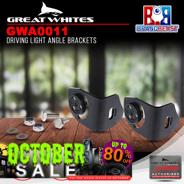 Great Whites GWA0011 Driving Light Angle Brackets