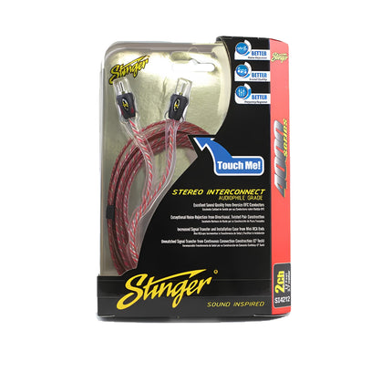 Stinger SI4212 3.6m 4000 Series 2 Channel RCA Interconnects