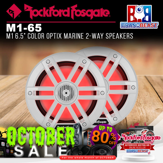 Rockford Fosgate M1-65 M1 6.5" Color Optix Marine 2-Way Speakers