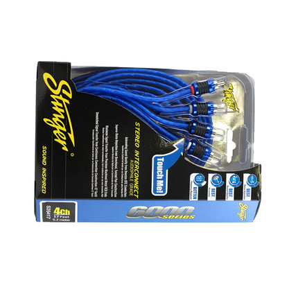 Stinger SI6417 5m 6000 Series 4-Channel Shielded Directional Interconnects