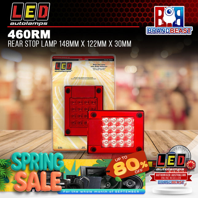 LED Autolamps 460RM Rear Stop Lamp 148Mm X 122Mm X 30Mm